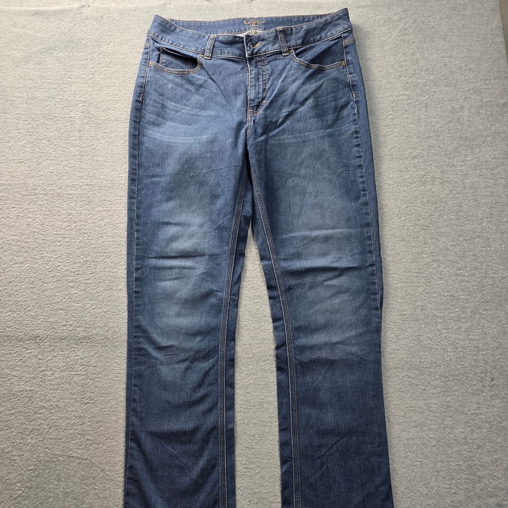 Riders by Lee Womens 16x27.5 Straight Leg Jeans Medium Wash Blue Denim
